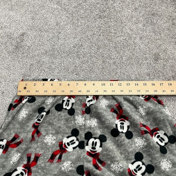 Disney Mickey Mouse Plush Pajama Pants Mens Medium Multi Printed Holiday 32x31 - Picture 5 of 10